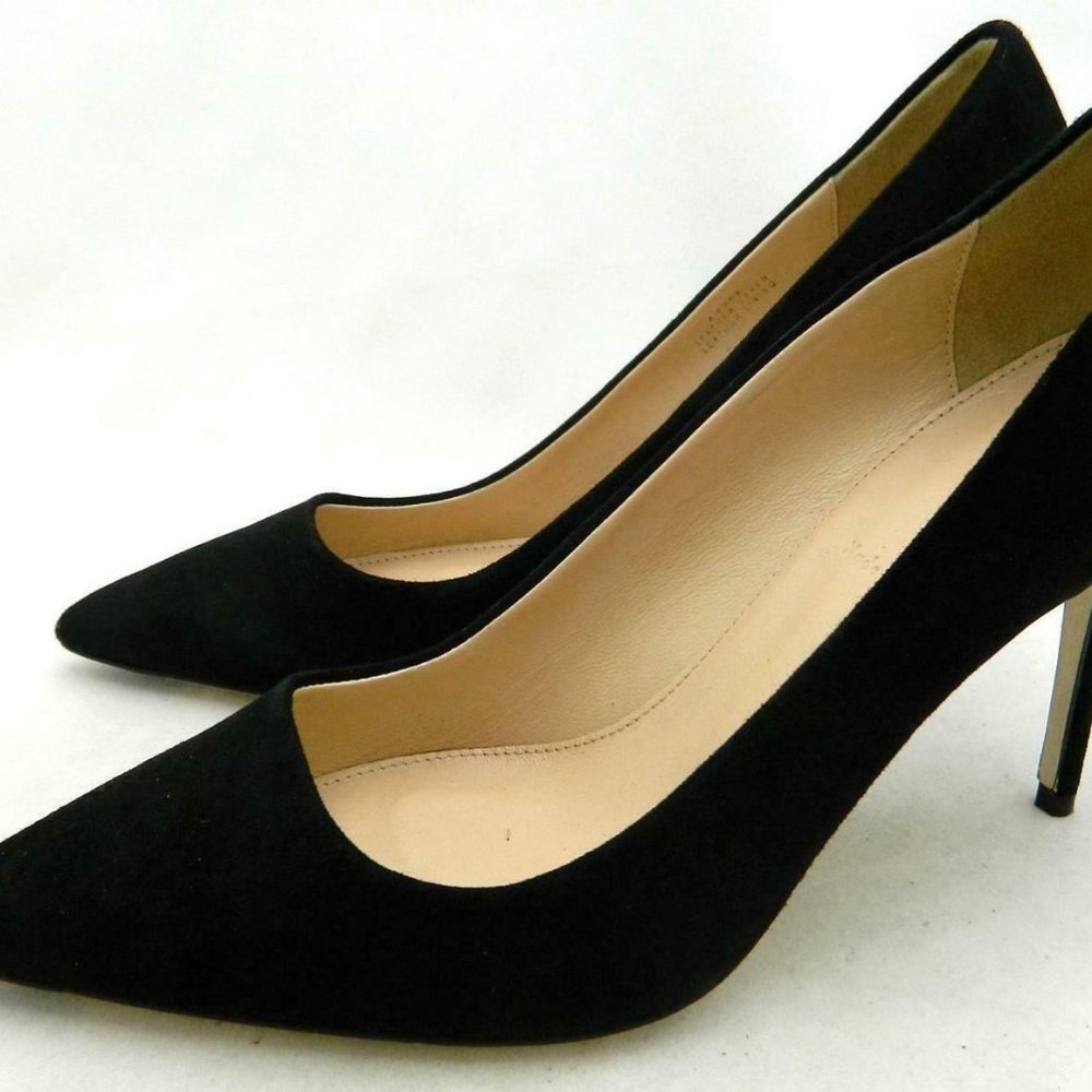 NEW J.Crew $245 Elsie Suede Pumps Black A4969